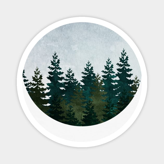 Evergreen Magnet by kookiepixel